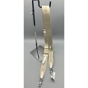 Coach Chalk Adjustable Webbing Strap With Silver Hardware CR460 NWT
